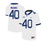 Men's West Virginia Mountaineers NCAA #40 Kolton McGhee White Authentic Nike 2019 Stitched College Football Jersey YN15P64SJ